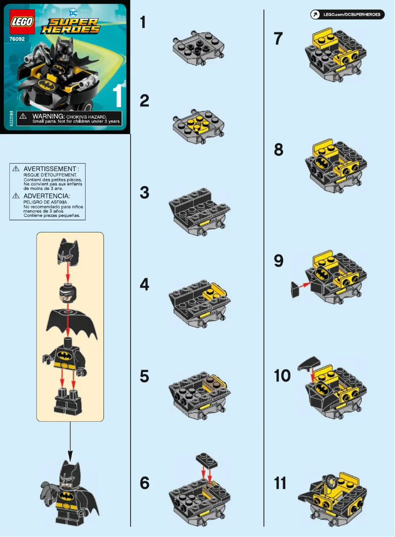 Page 1 of the manual User Manual Lego 76092