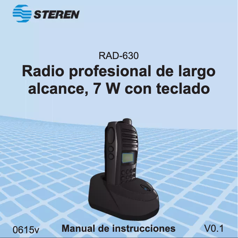 Page 1 of the manual User Manual Steren RAD-630