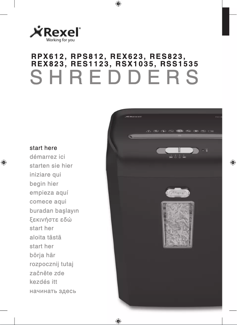 Page 1 of the manual User Manual Rexel ProMax QS RSX1035 P4