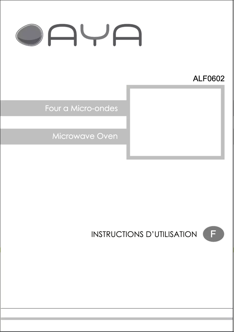 First page image of the manual for ALF0602