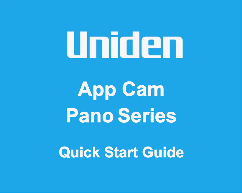 Page 1 of the manual User Manual Uniden App Cam PANO