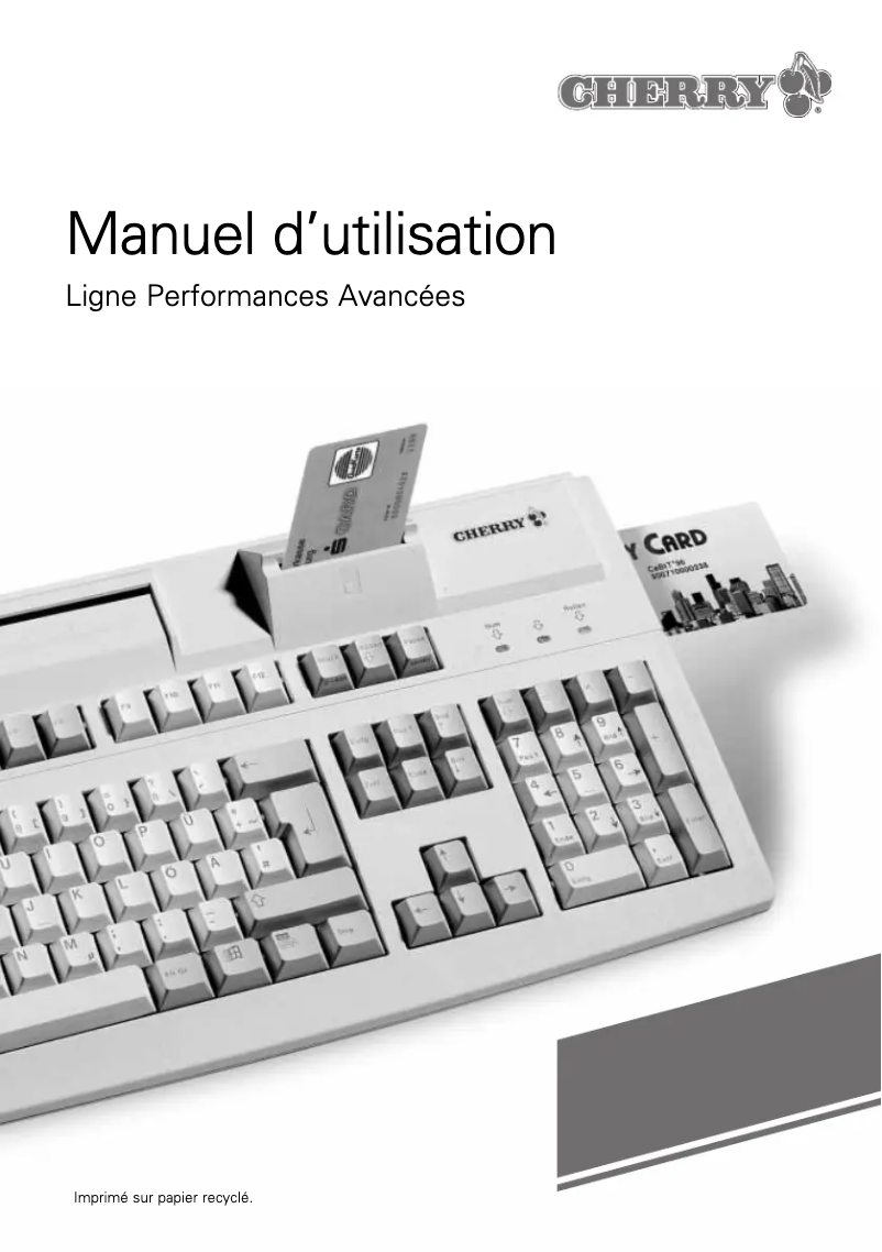 Page 1 of the manual User Manual Cherry Advanced Performance Line G81-8904
