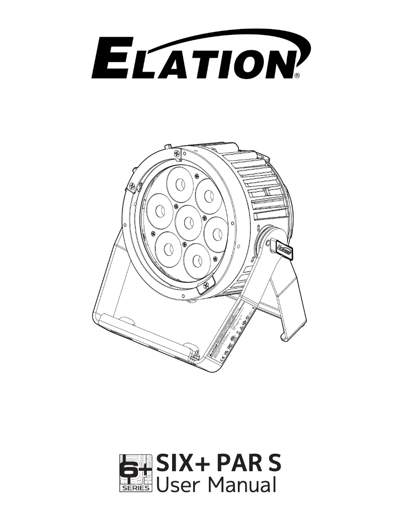 Page 1 de la notice Manuel utilisateur Elation SIX+ PAR S