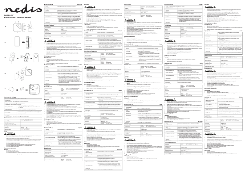 Page 1 of the manual User Manual Nedis DOORB114WT