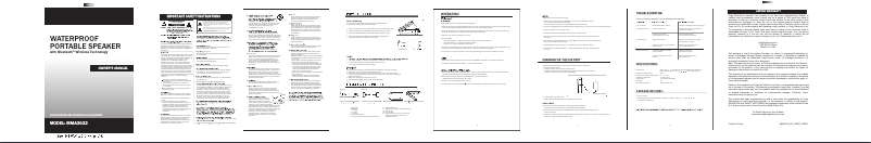 First page image of the manual for MMA3632