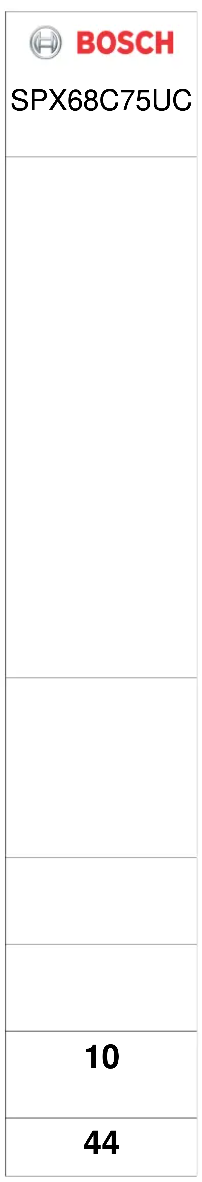 First page image of the manual for SPX68C75UC