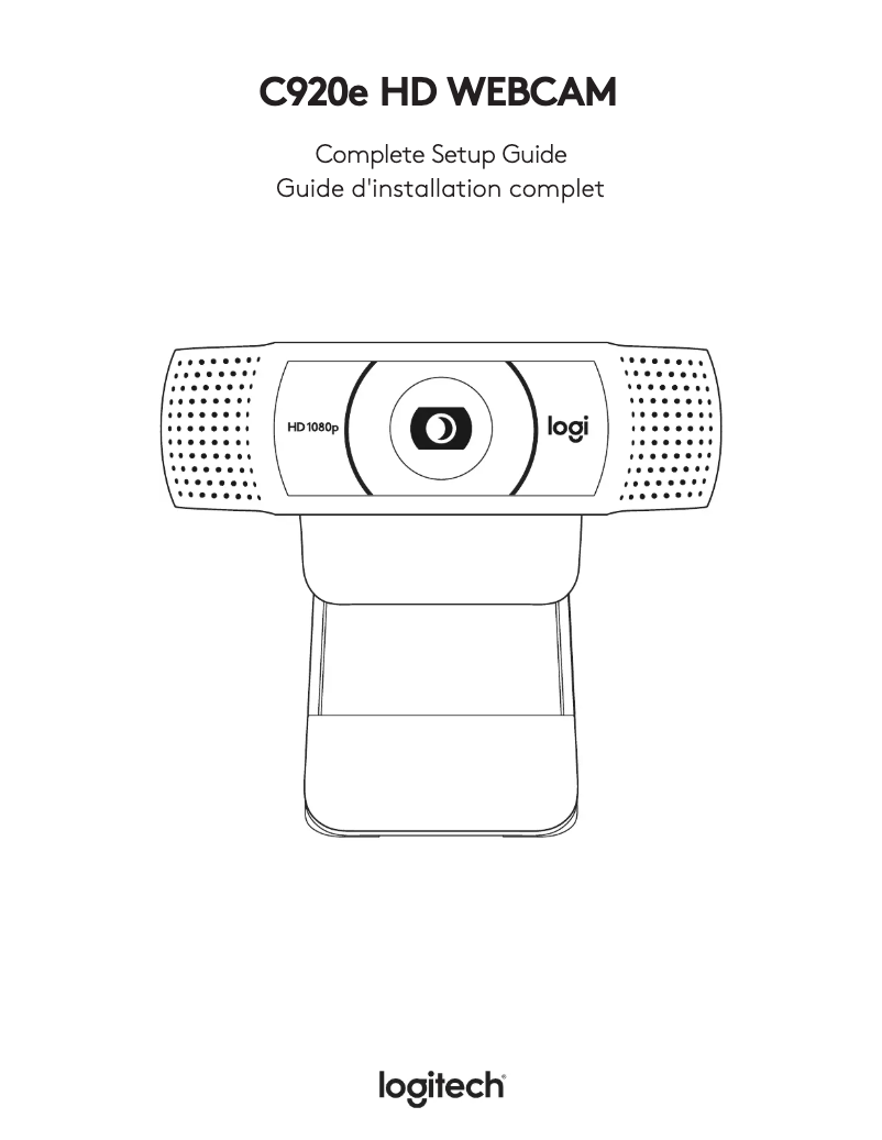 Image de la première page du manuel de l'appareil C920e
