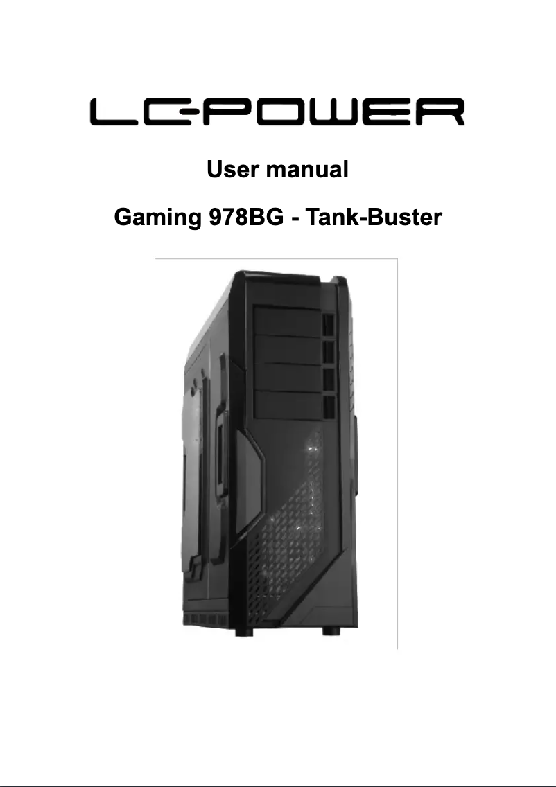 Page 1 of the manual User Manual LC-Power Gaming 978BG