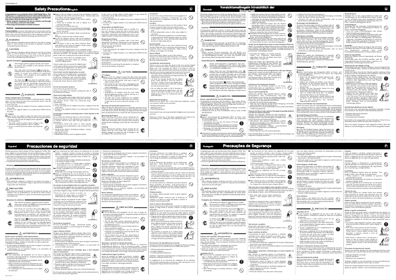 First page image of the manual for PX-720