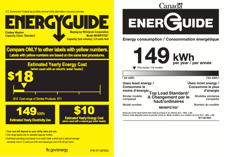 First page image of the manual for MVWP575GW