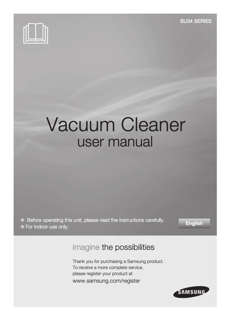 First page image of the manual for SU3486