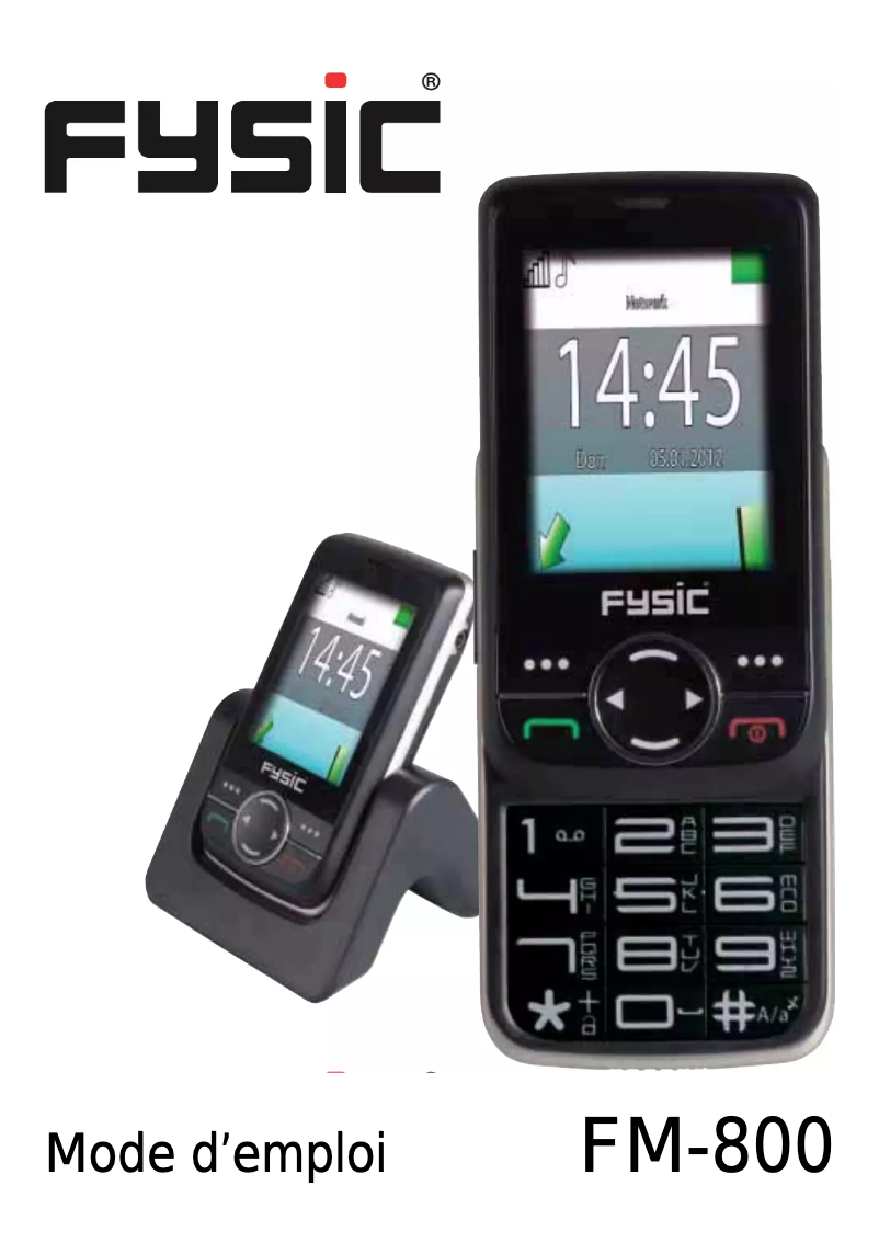 Page 1 of the manual User Manual Fysic FM-800