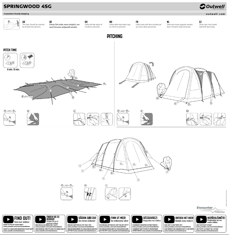 Page 1 of the manual User Manual Outwell Springwood 4SG