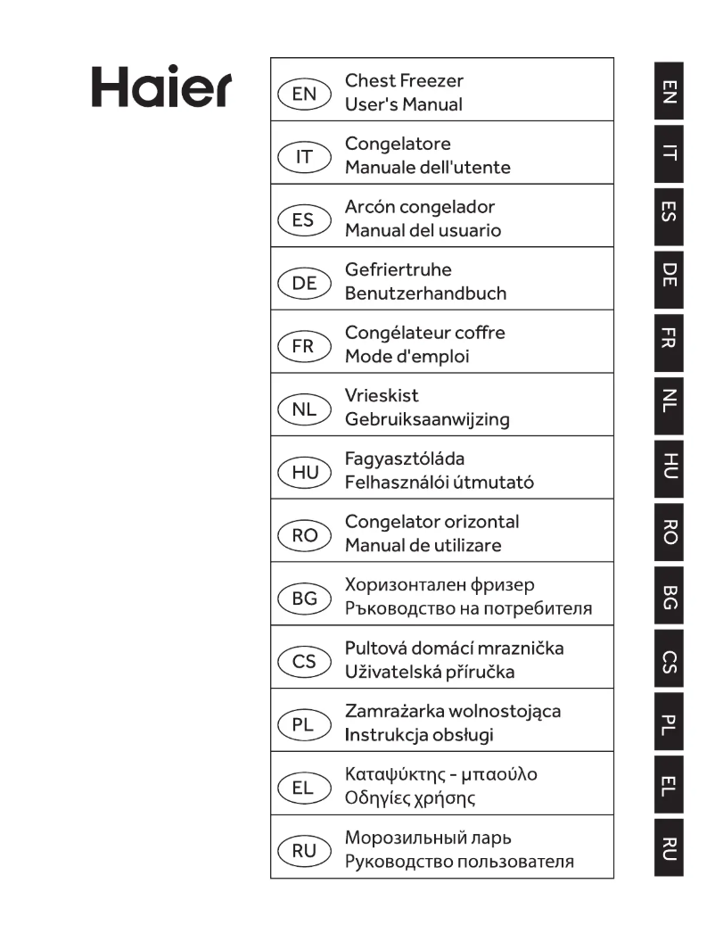 Page 1 of the manual Instruction Manual Haier HCE203RAAE