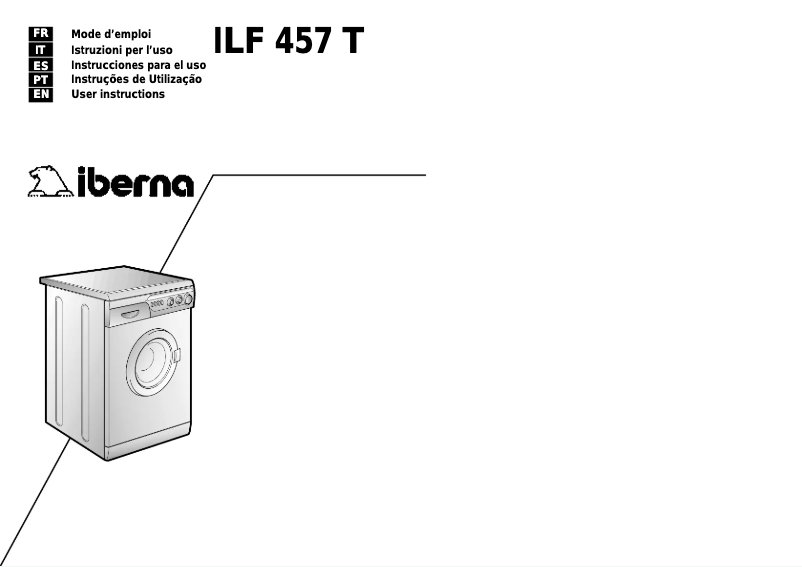 Page 1 of the manual User Manual Iberna LB ILF 457 T