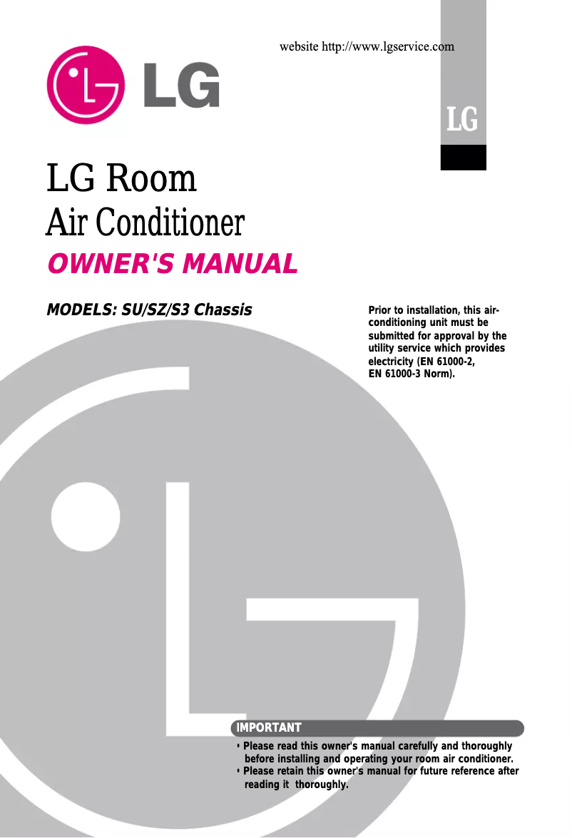 First page image of the manual for AS-H1863MM0