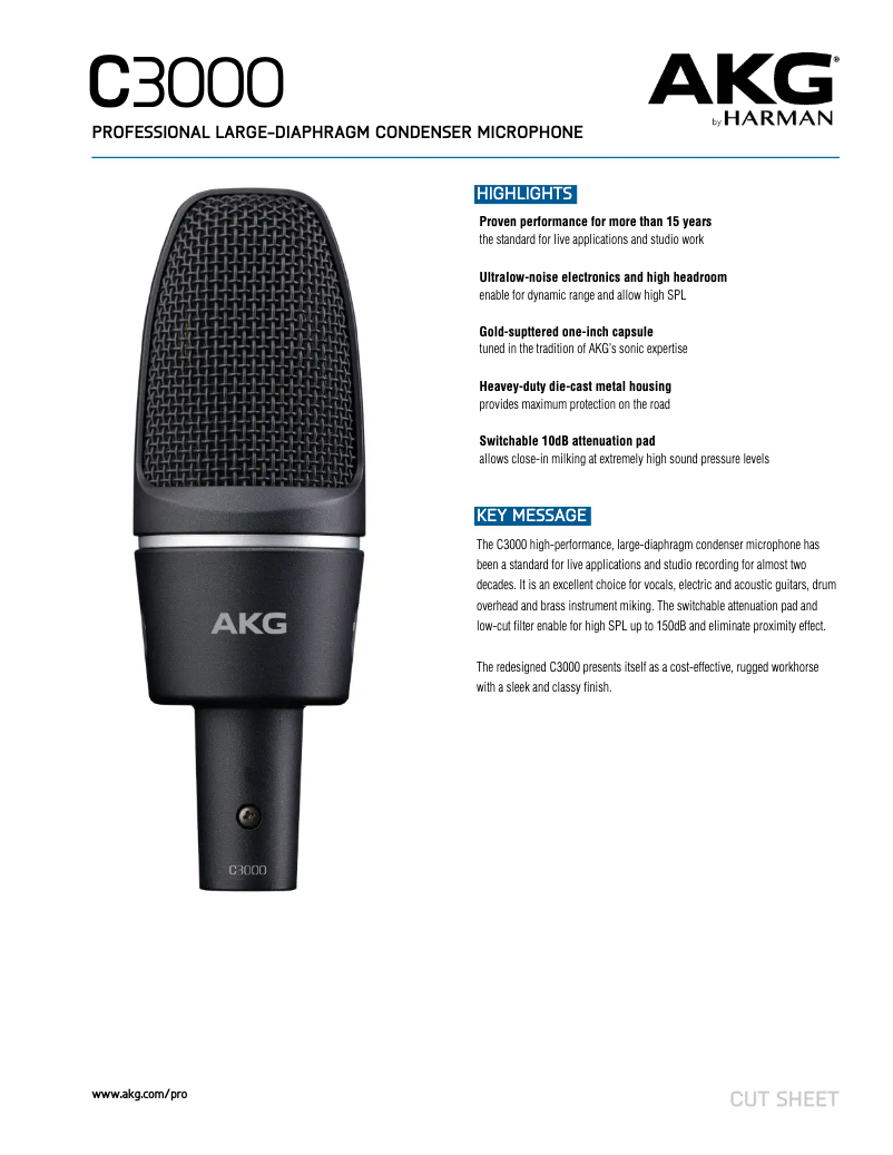 First page image of the manual for C3000