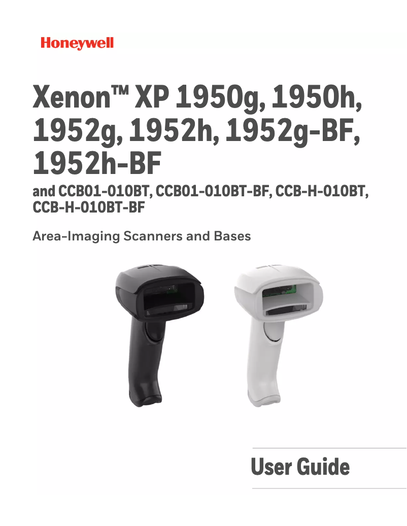 First page image of the manual for Xenon XP 1950g