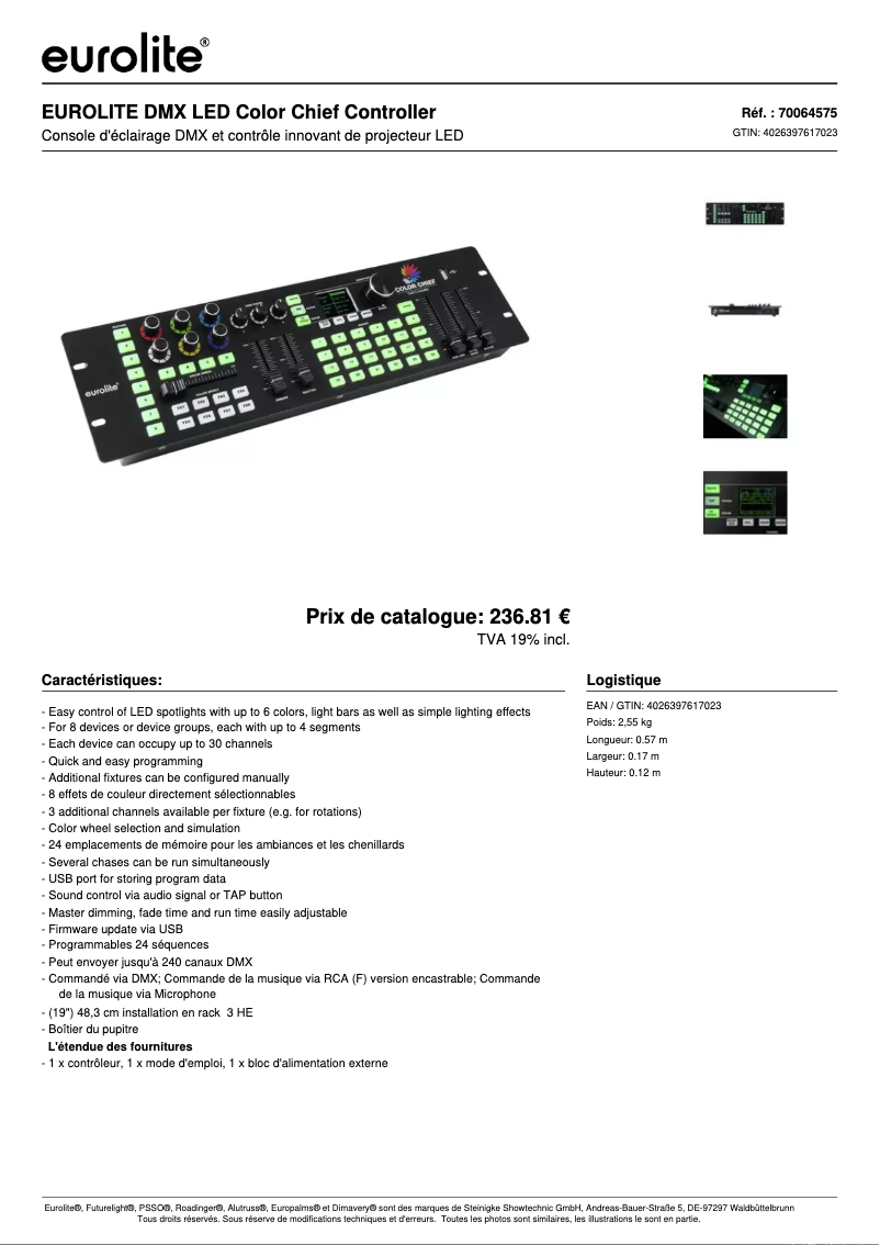 First page image of the manual for Color Chief