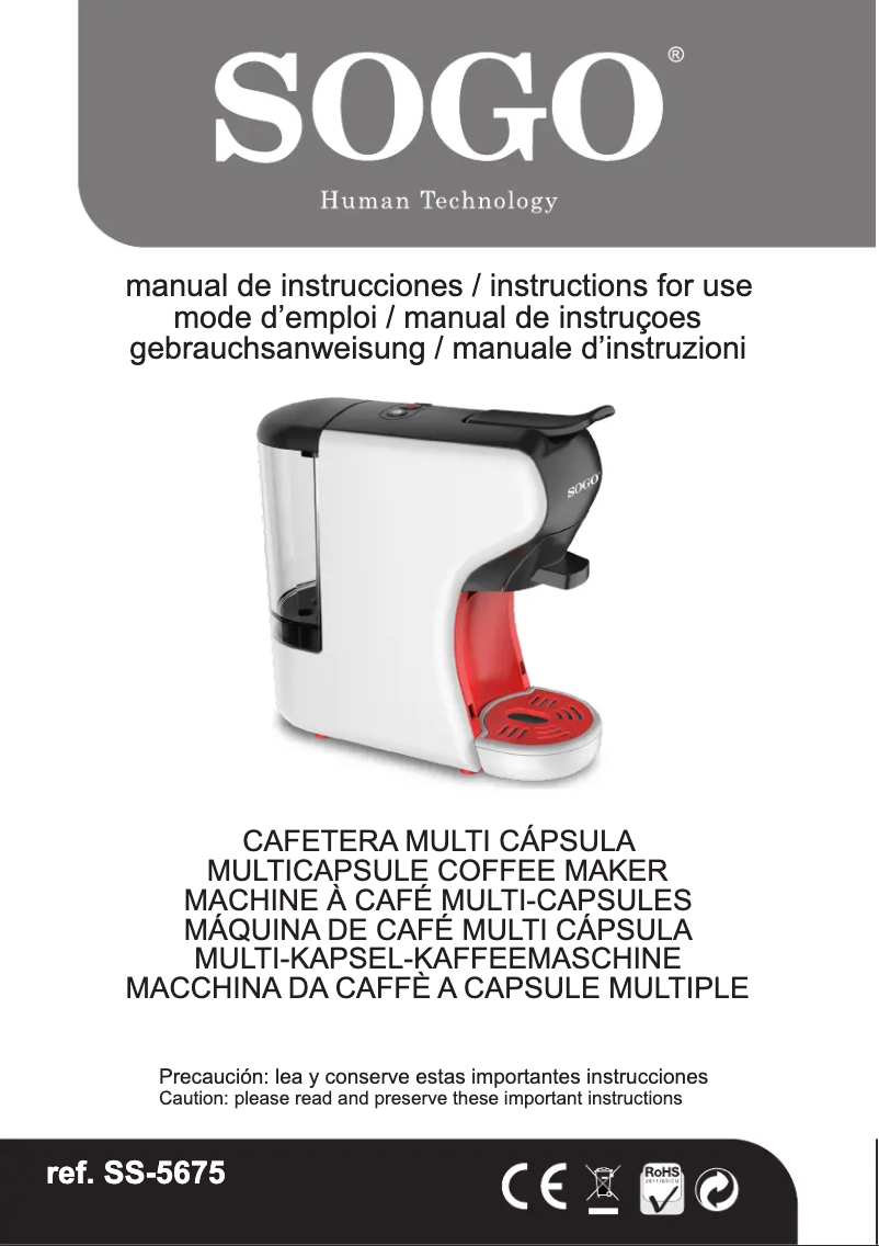 Page 1 of the manual User Manual Sogo SS-5675
