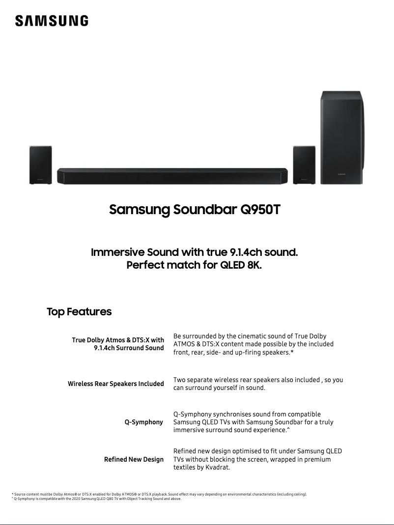 First page image of the manual for HW-Q950T