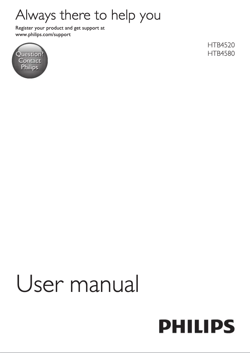 First page image of the manual for HTB4580G