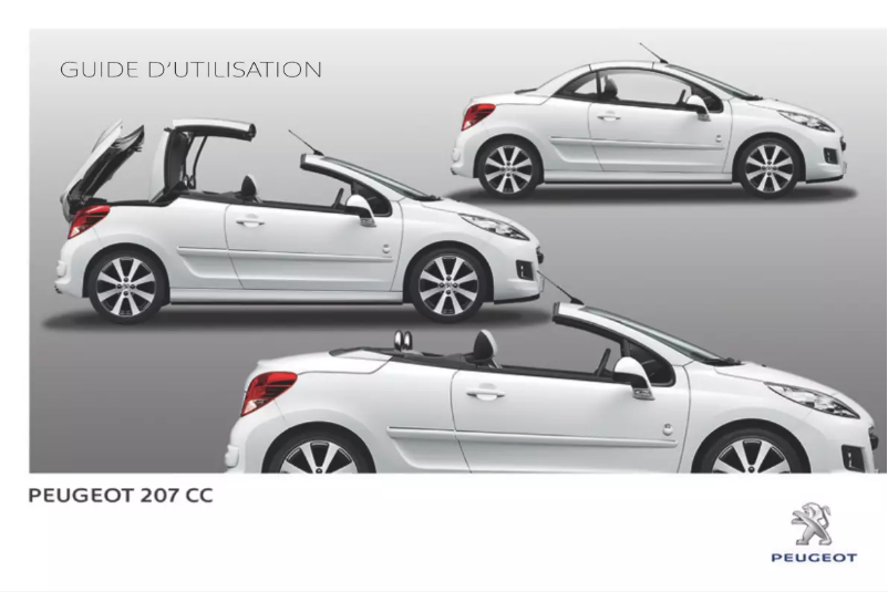 Page 1 of the manual User Manual Peugeot 207 CC (2014)