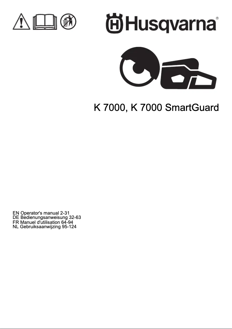 First page image of the manual for K 7000