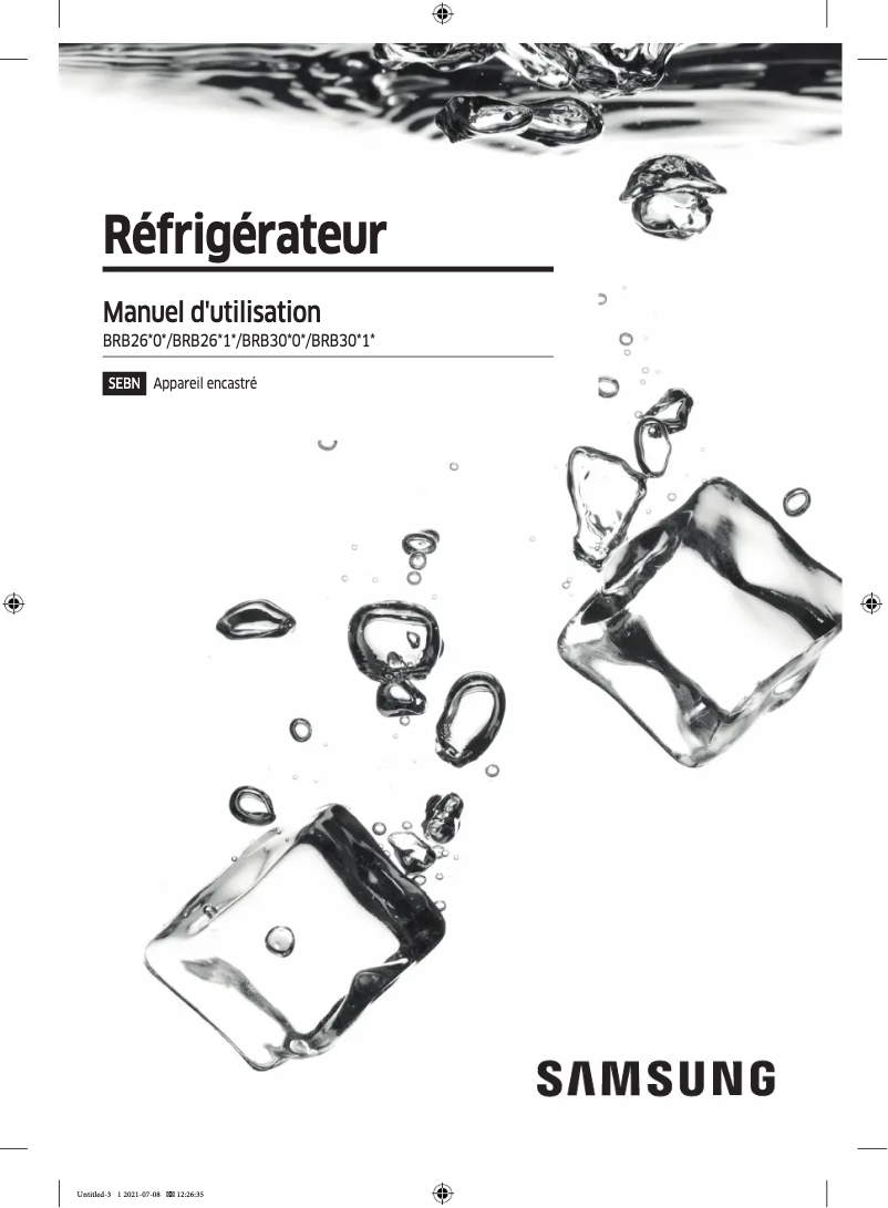 First page image of the manual for RL38C6B0CWW