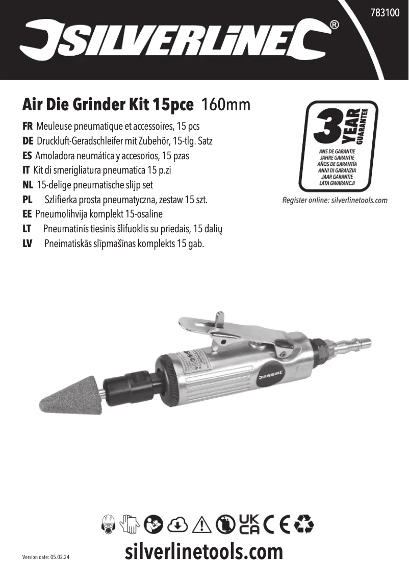 First page image of the manual for 783100