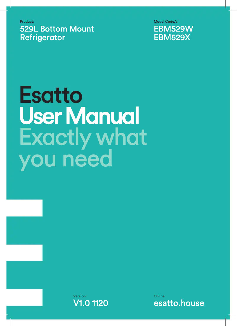 Page 1 of the manual User Manual Esatto EBM529W