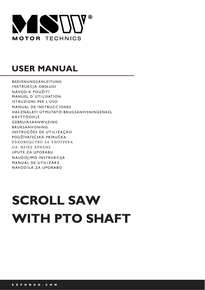 Page 1 of the manual User Manual MSW MSW-SBBD-1250EC