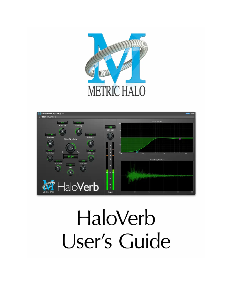 First page image of the manual for HaloVerb