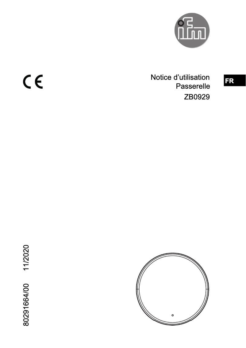 First page image of the manual for ZB0929