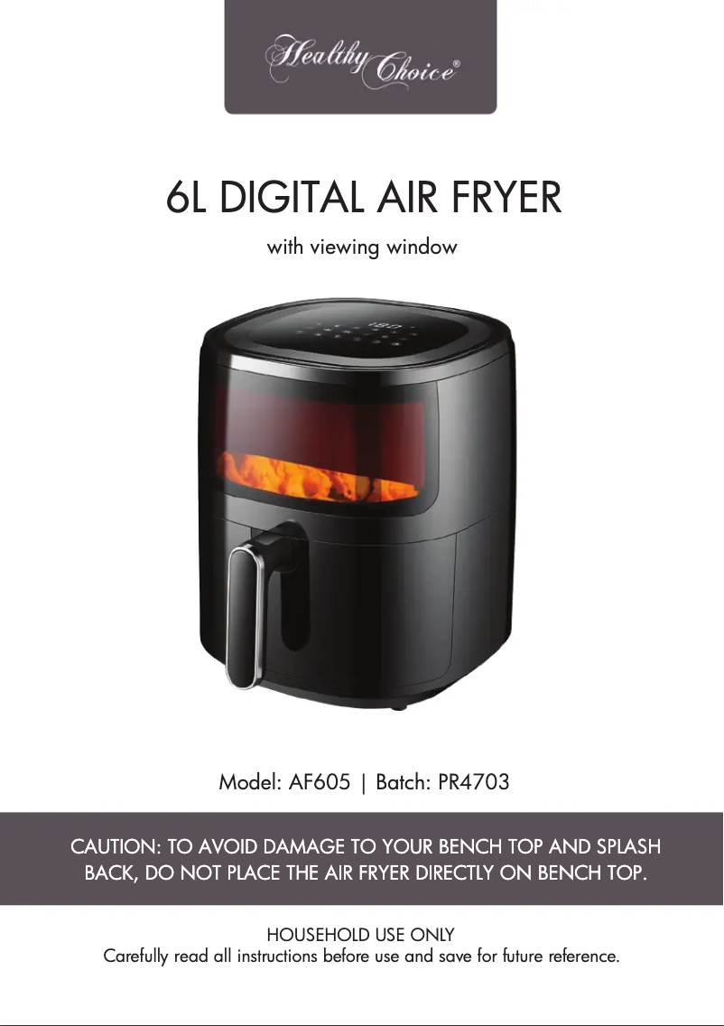 First page image of the manual for AF605