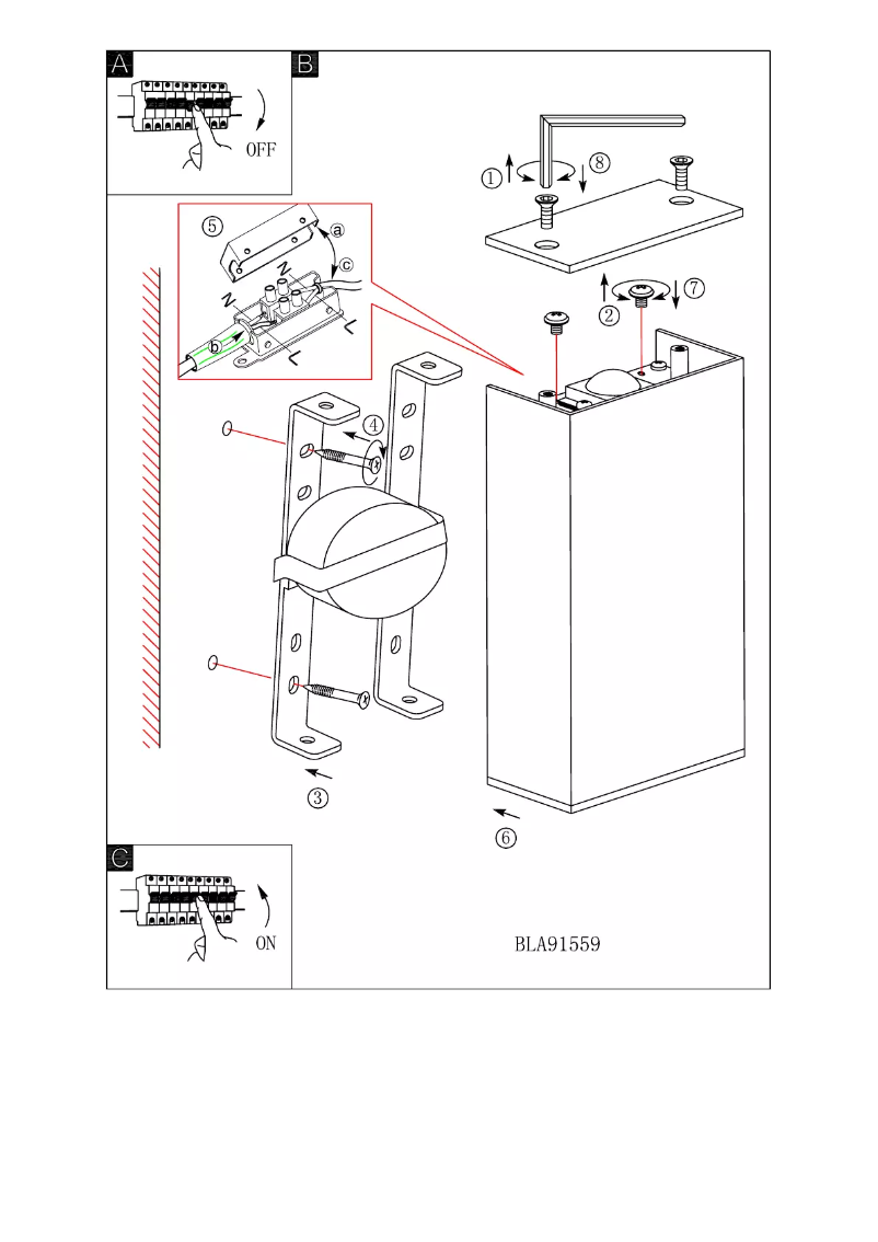 Page 1 of the manual User Manual Eglo Abida