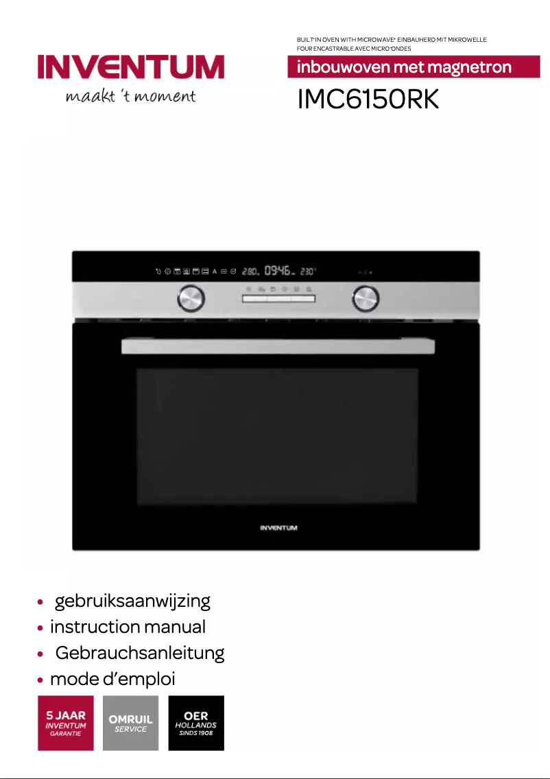 First page image of the manual for IMC6150RK