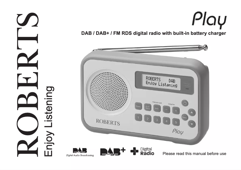 Page 1 of the manual User Manual Roberts Play