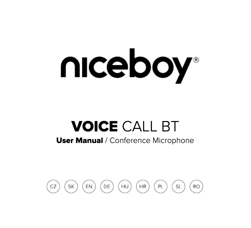 First page image of the manual for VOICE Call BT