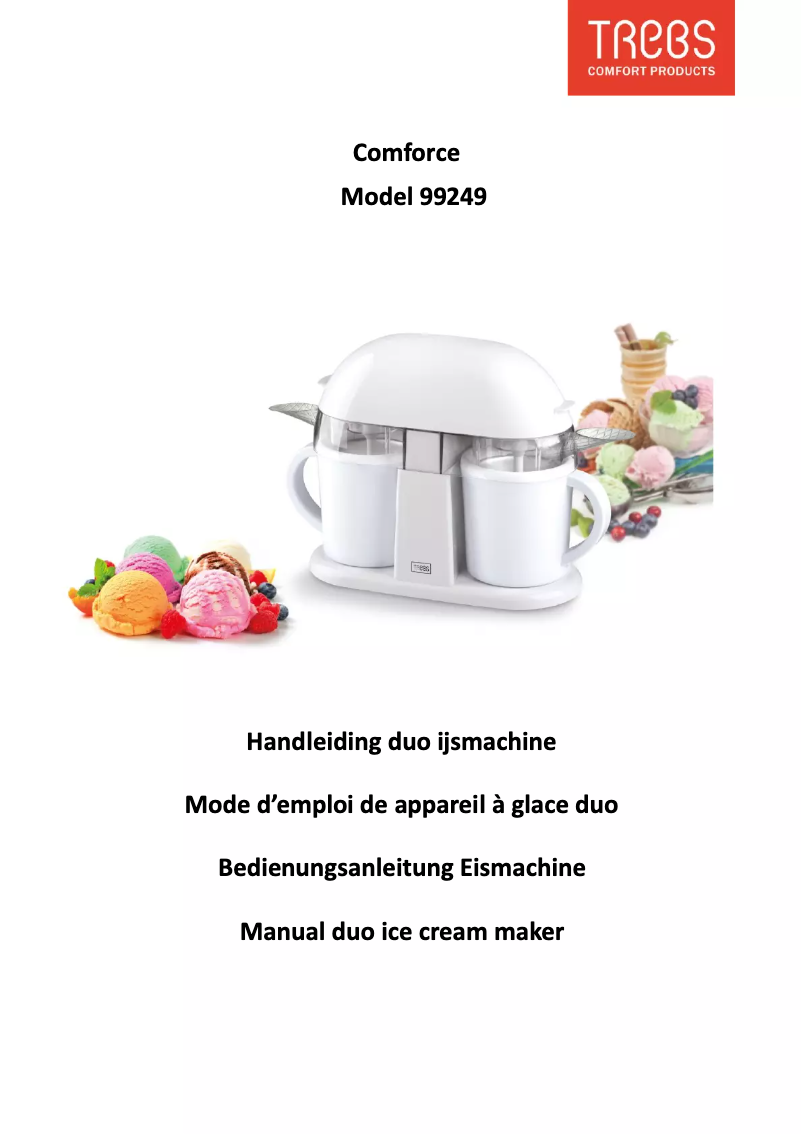 Page 1 de la notice Manuel utilisateur Trebs Comfortice 99249