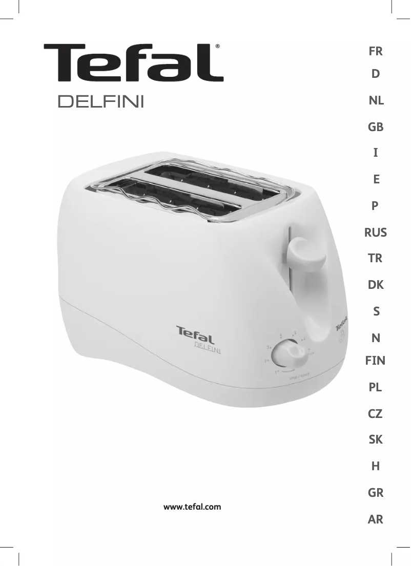 Page 1 of the manual User Manual Tefal Delfini 539627