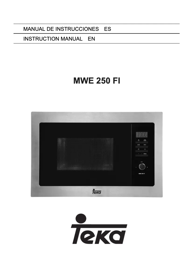 Page 1 of the manual User Manual Teka MWE 250 FI