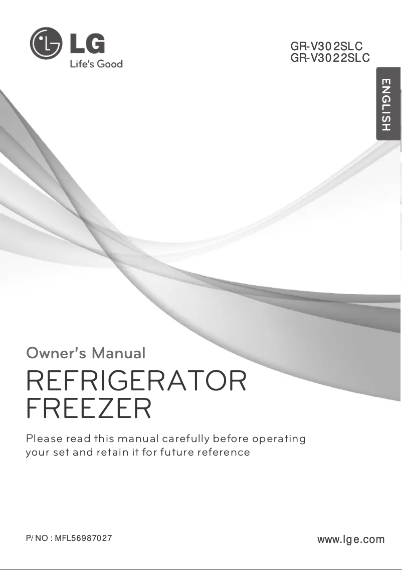 Page 1 of the manual User Manual LG GR-V3022SLC