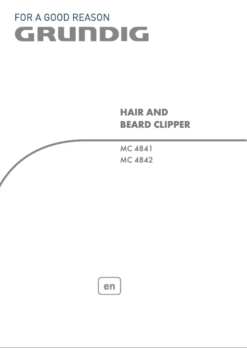 Page 1 of the manual User Manual Grundig MC 4841