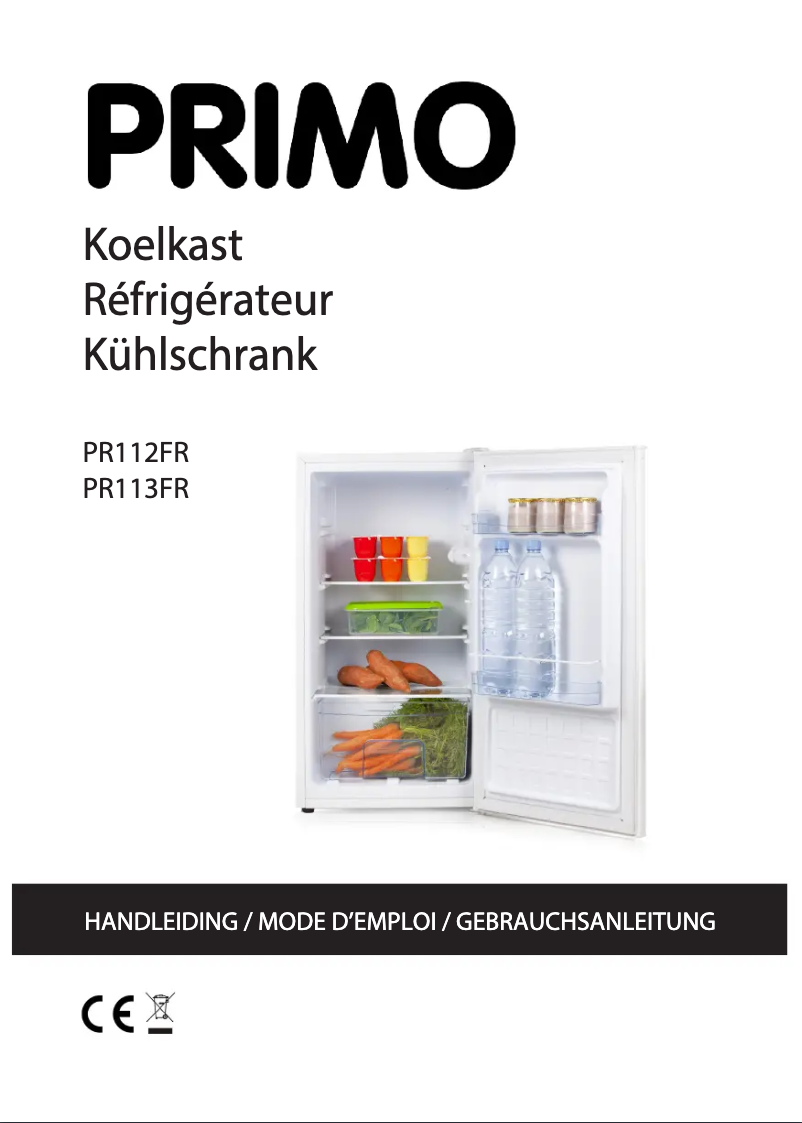 First page image of the manual for PR112FR