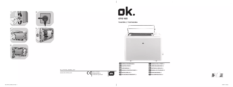 Page 1 of the manual User Manual OK OTO 103-W