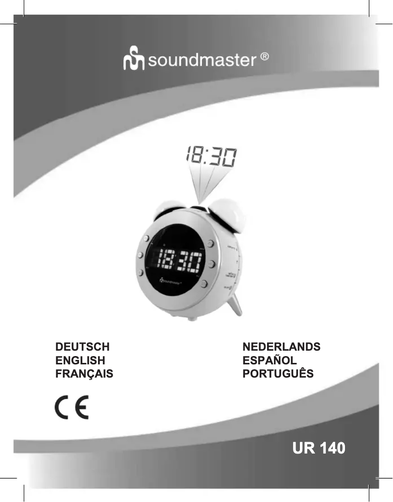 Page 1 of the manual User Manual Soundmaster UR140GR