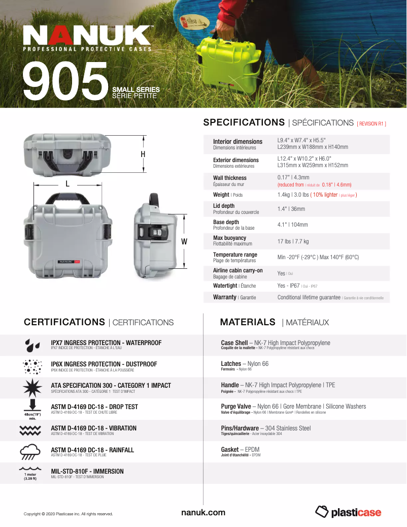 First page image of the manual for 905