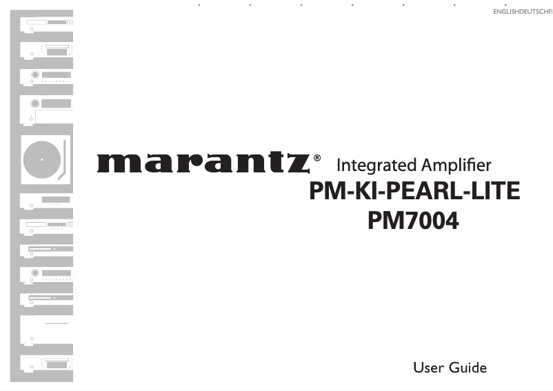 Page 1 of the manual User Manual Marantz PM7004