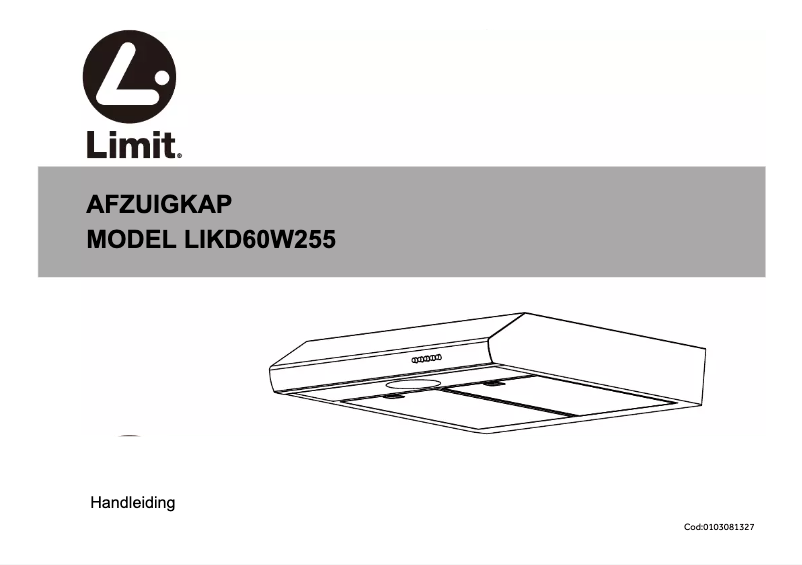 Page 1 of the manual User Manual Limit LIKD60W255